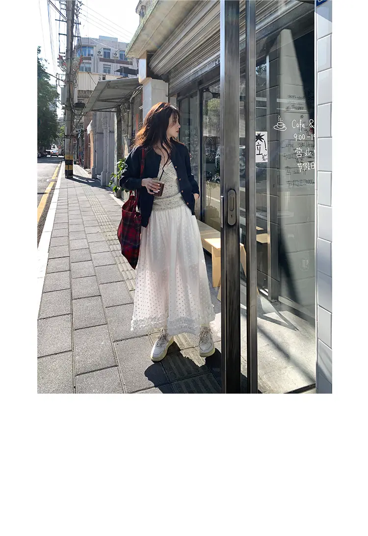 하트 자수 니트 가디건 상세 이미지 7