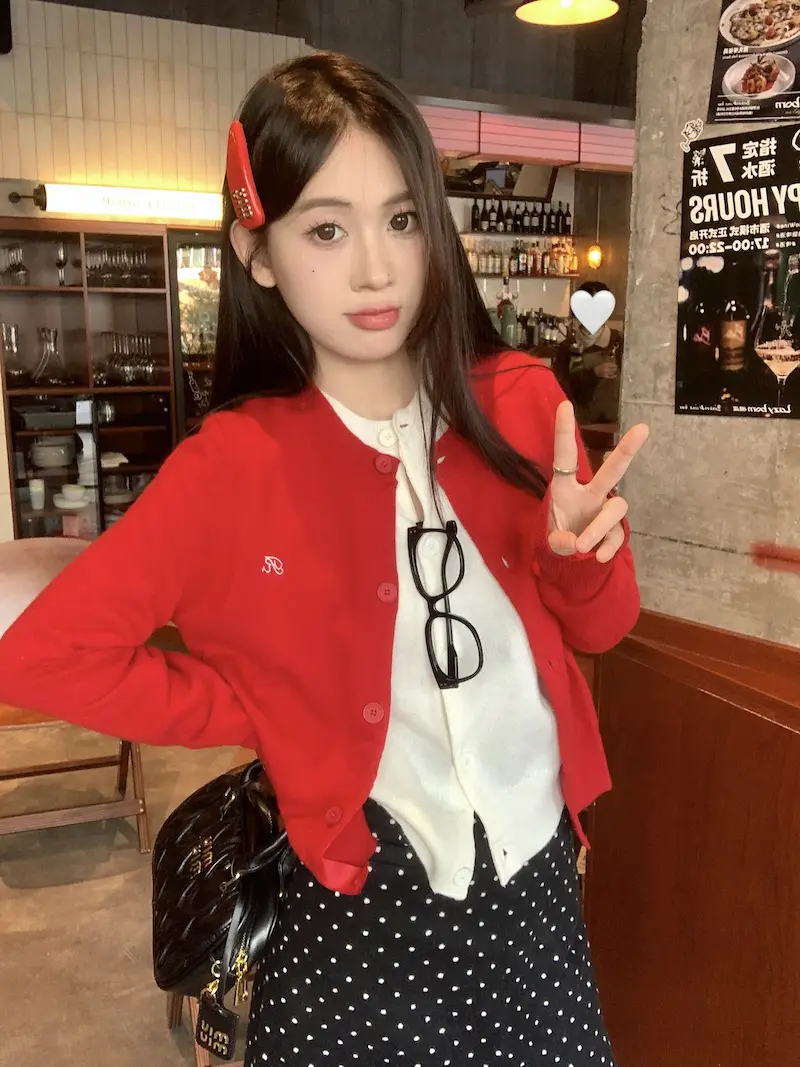루즈핏 슬림 효과 니트 카디건 상세 이미지 2