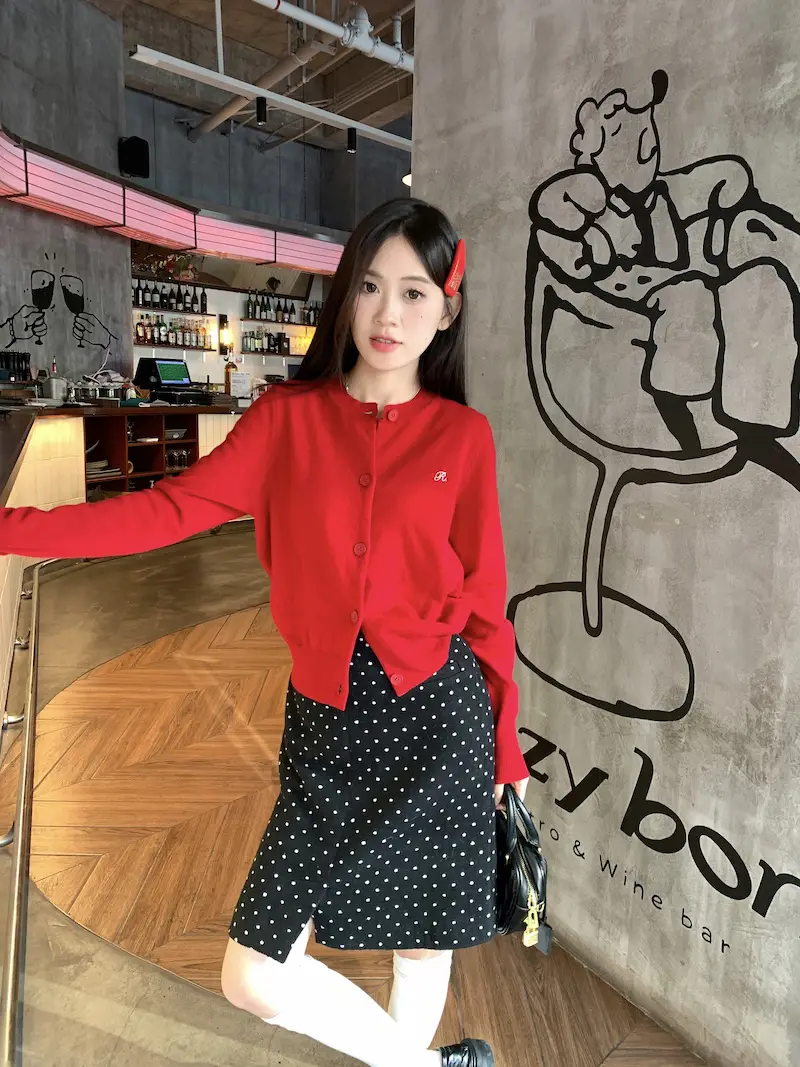 루즈핏 슬림 효과 니트 카디건 상세 이미지 7