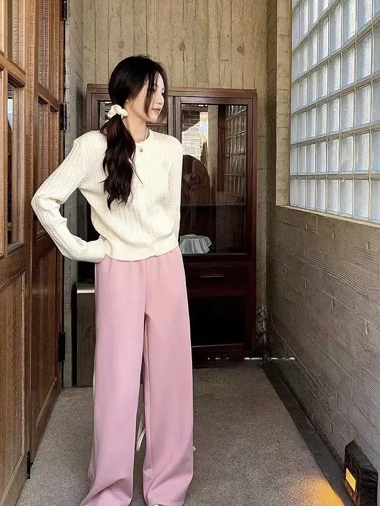 프렌치 감성 긴소매 니트 카디건 상세 이미지 2