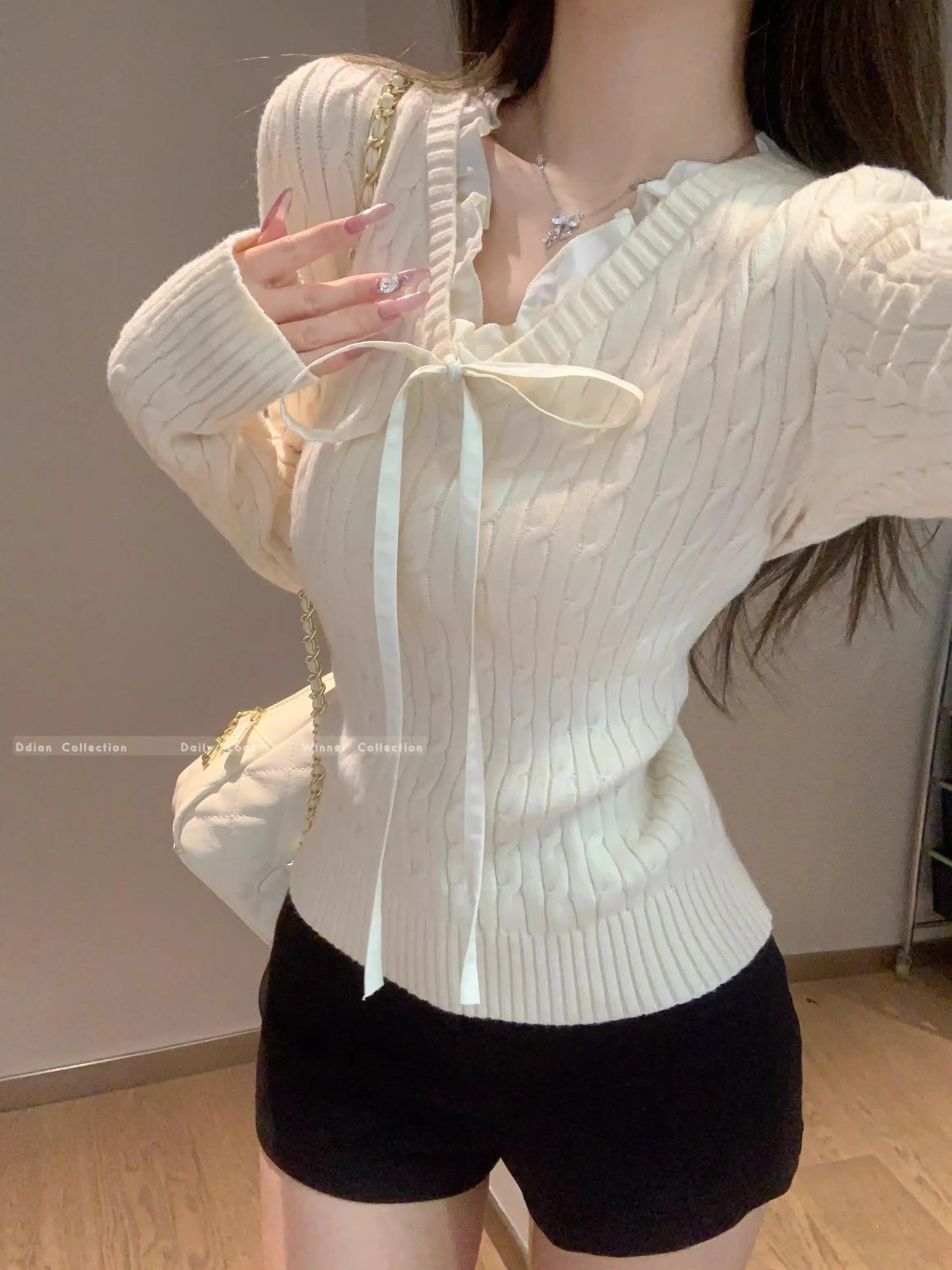 레이어드 룩 니트 상세 이미지 3