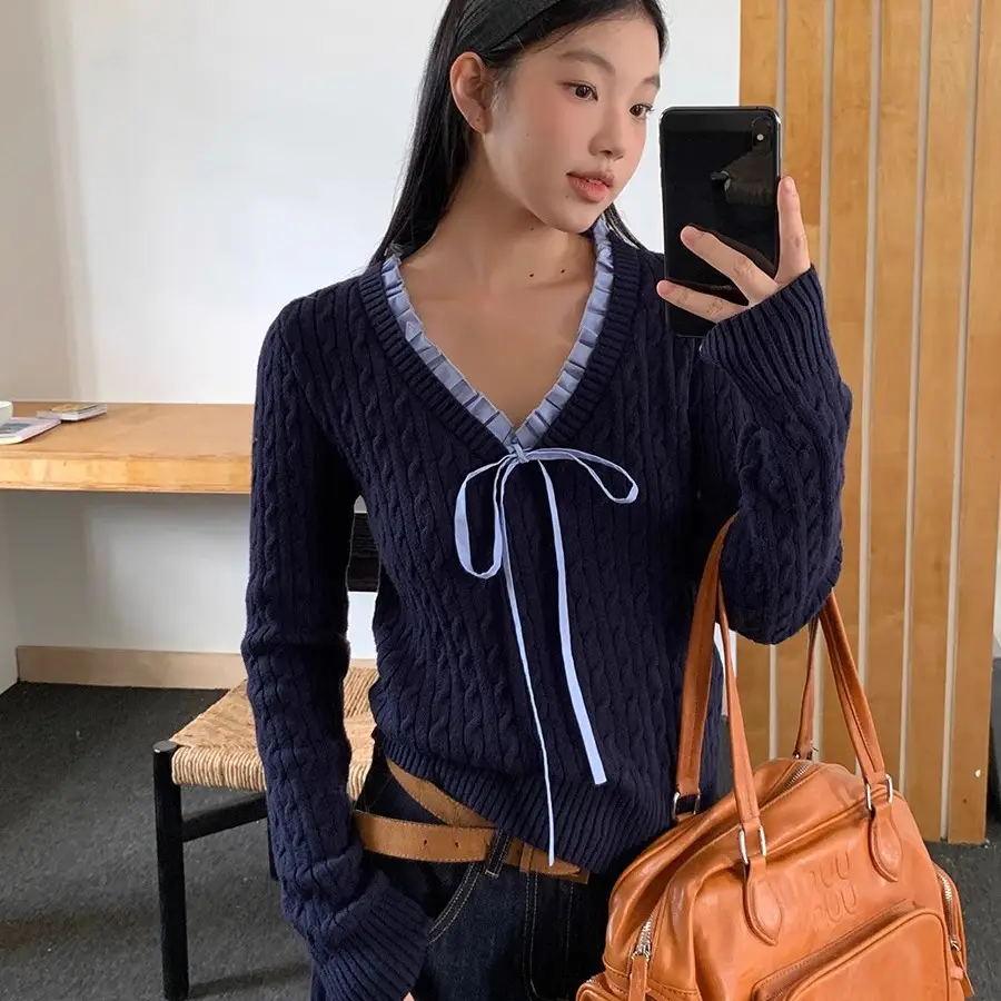 레이어드 룩 니트 상세 이미지 5