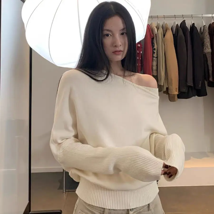 레이스 디테일 플레어 소매 라운드넥 울 가디건 상세 이미지 2