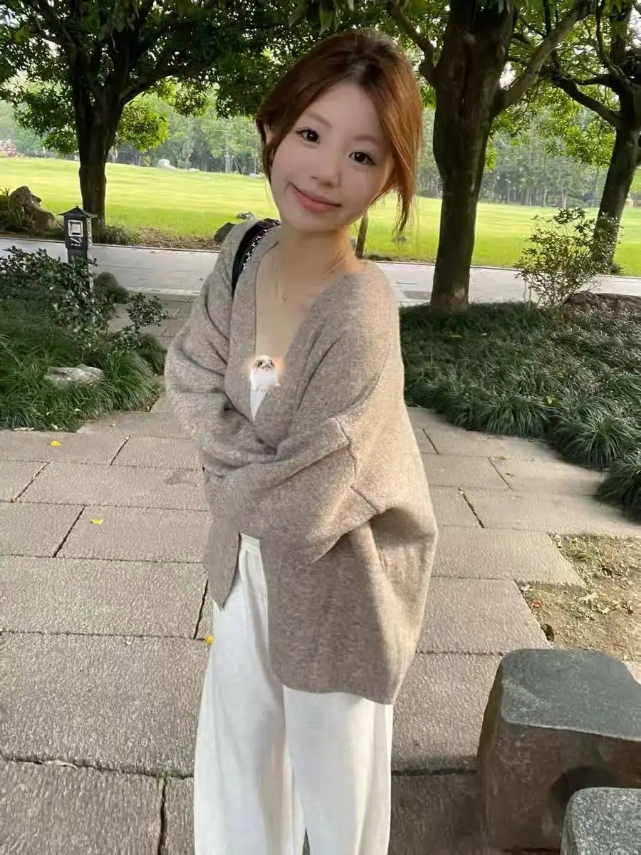 한국인기 루즈핏 가디건 니트 상세 이미지 5
