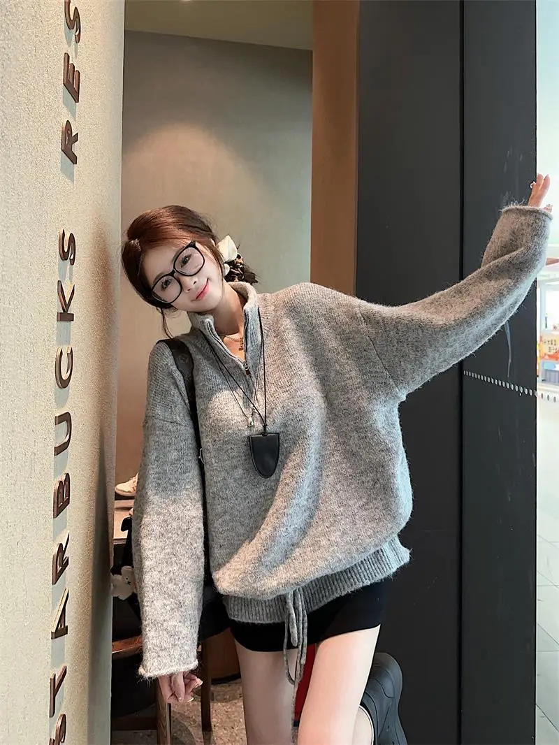 레터링 스트링 니트 상세 이미지 4