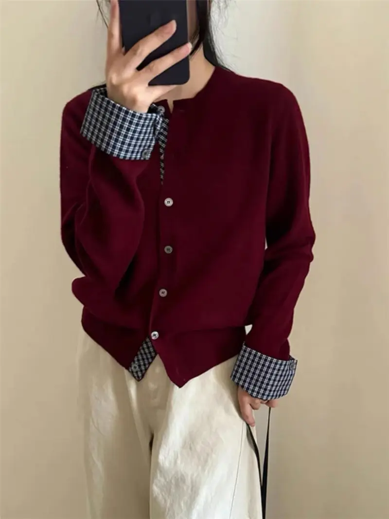 레이어드 니트 가디건 상세 이미지 3