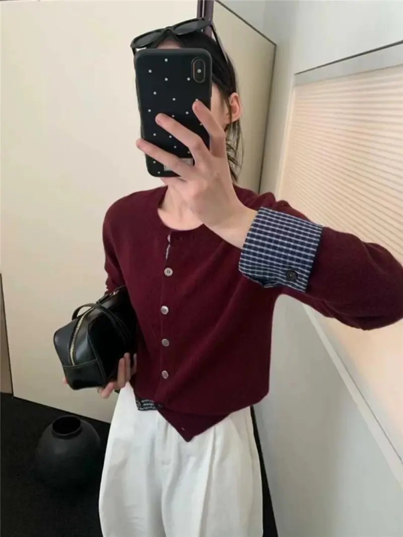 레이어드 니트 가디건 상세 이미지 5