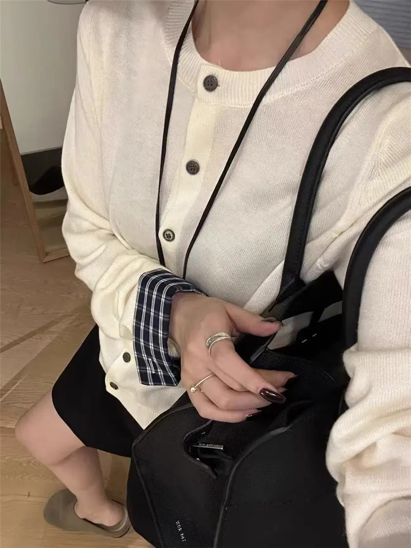 레이어드 니트 가디건 상세 이미지 6