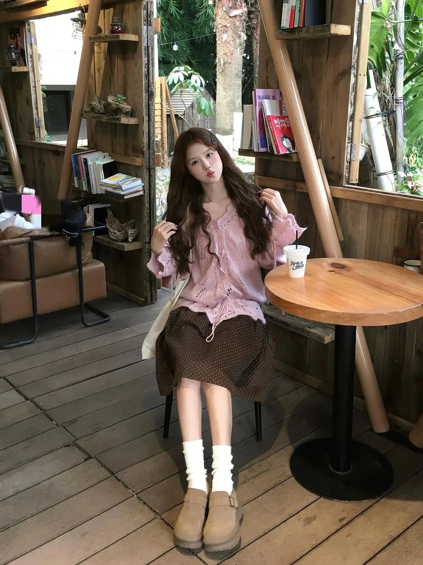 러블리 레이스 니트 가디건 상세 이미지 2