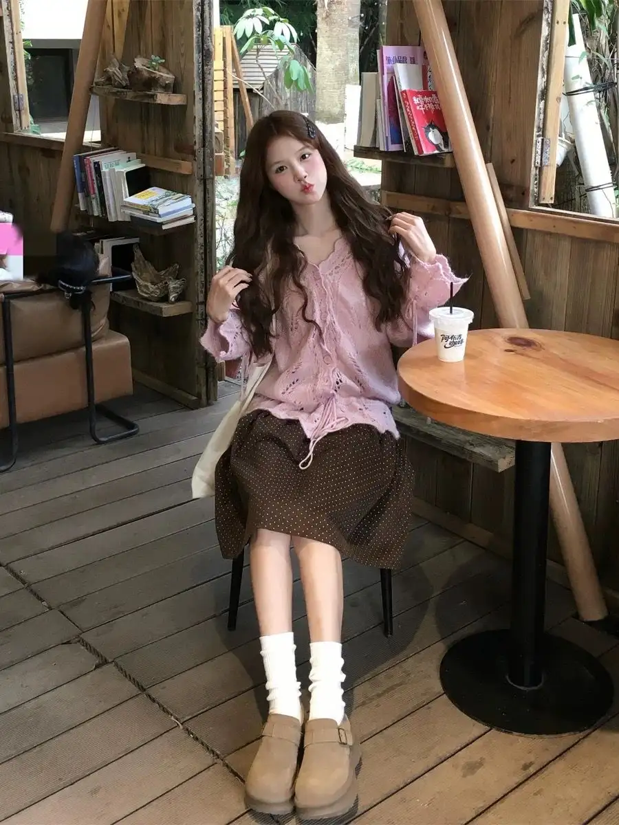 러블리 레이스 니트 가디건 상세 이미지 4