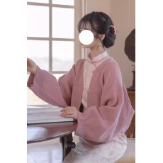 批发国潮复古新中式<b class='q'>针织</b>衫女春季设计感小众v领毛衣<b class='q'>开衫</b>外套短款上衣