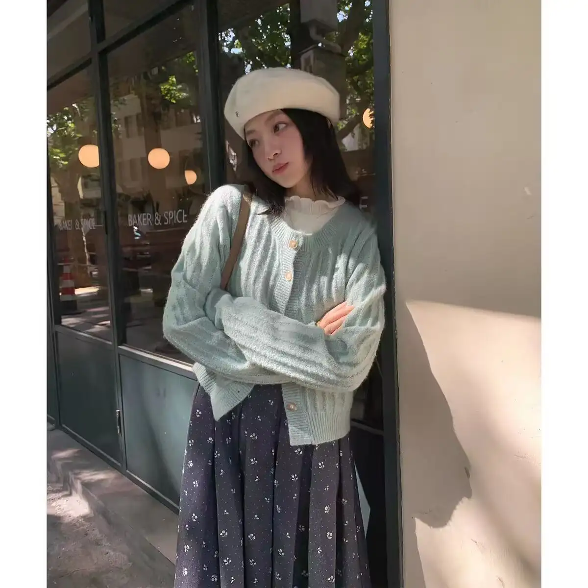 한국인기 루즈핏 울 가디건 상세 이미지 4