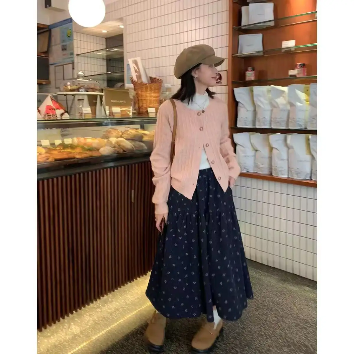 한국인기 루즈핏 울 가디건 상세 이미지 8