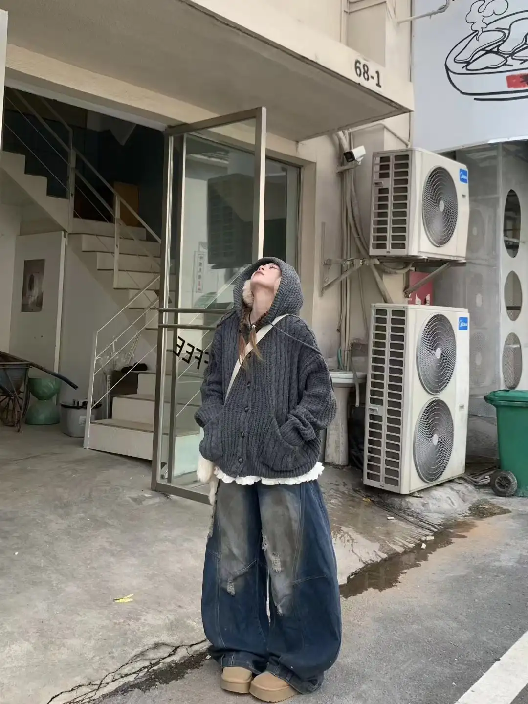 아메리칸 레트로 가디건 상세 이미지 1