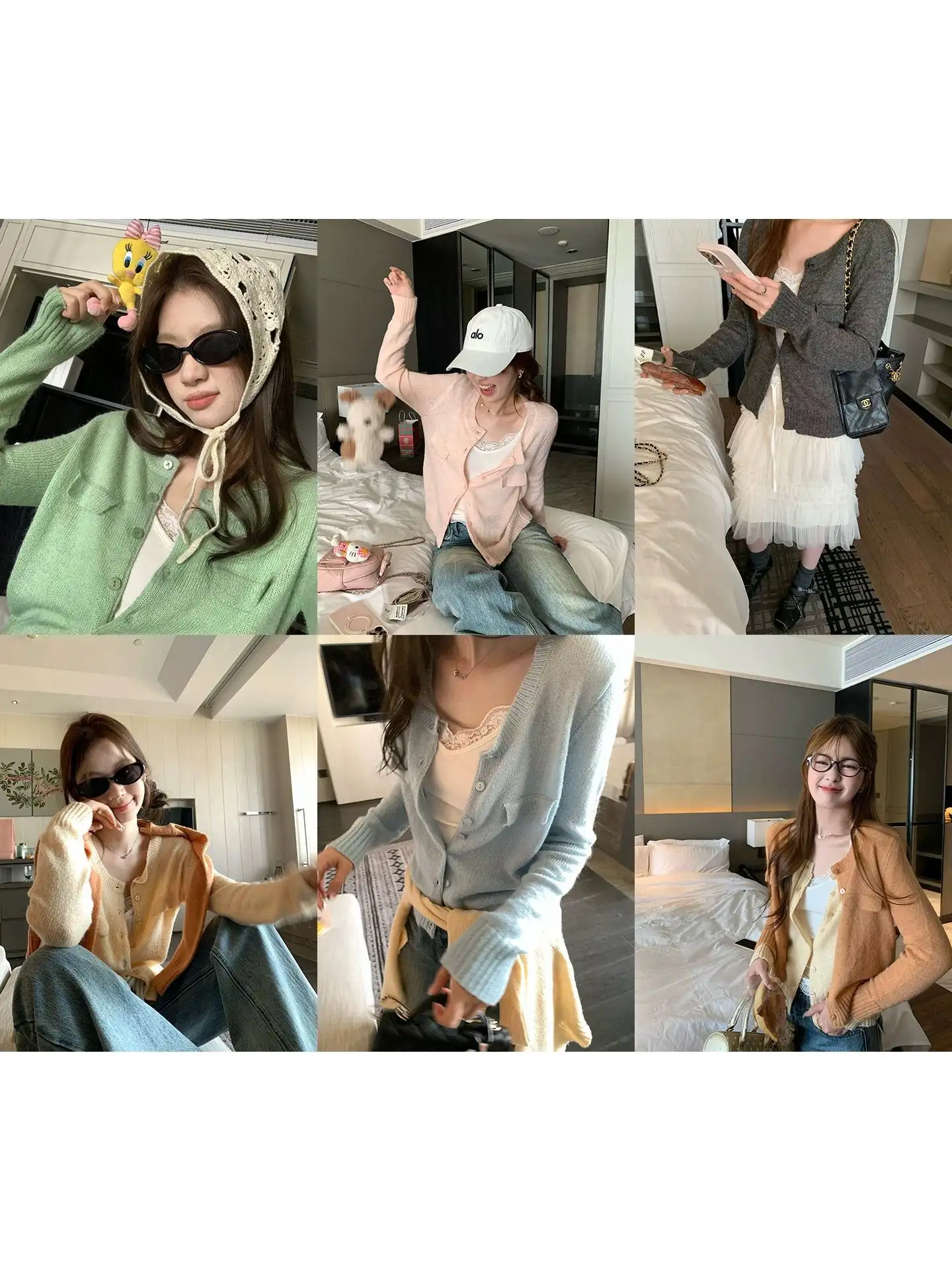 마해모 라운드넥 루즈핏 가디건 상세 이미지 1