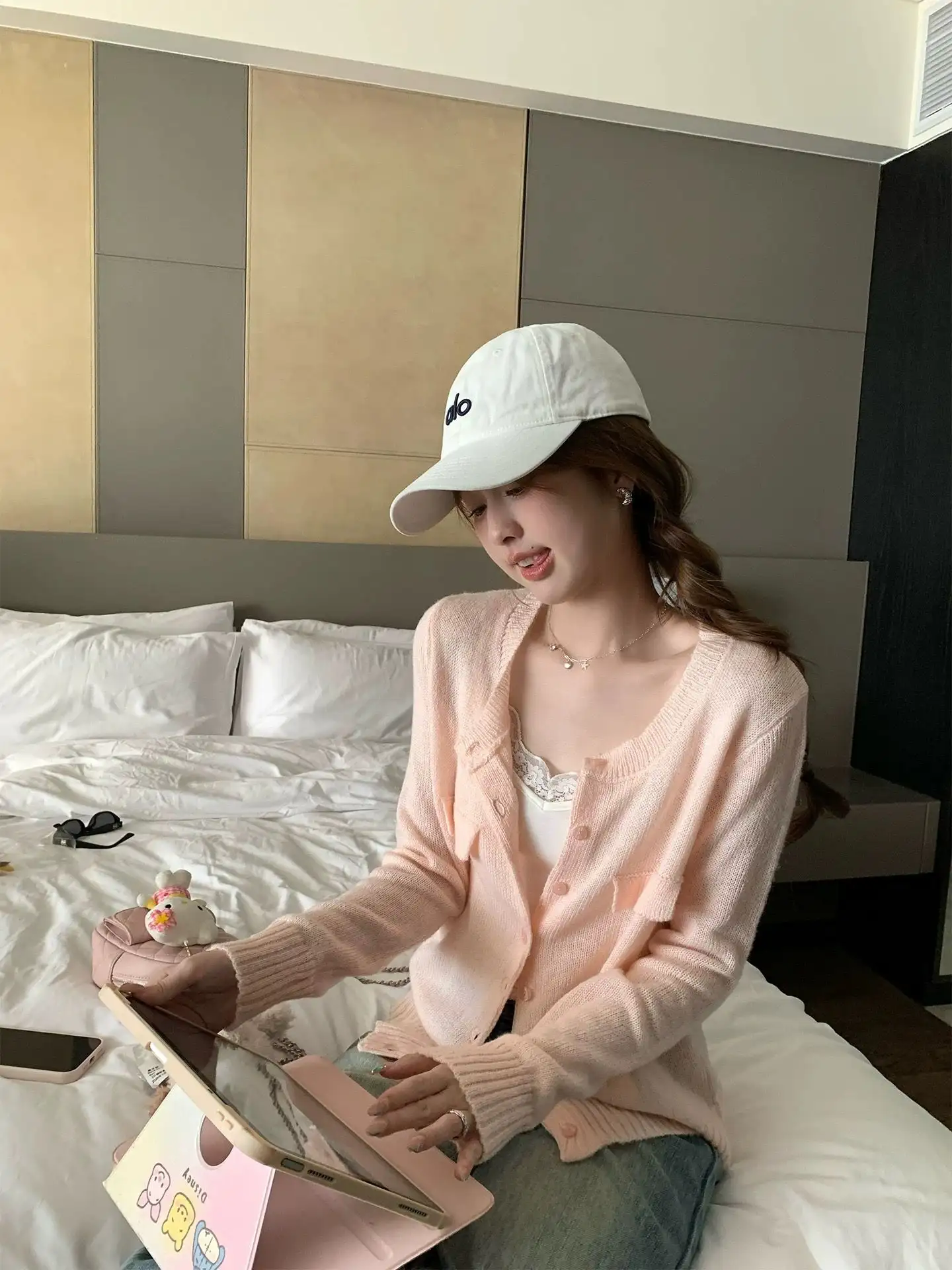 마해모 라운드넥 루즈핏 가디건 상세 이미지 7