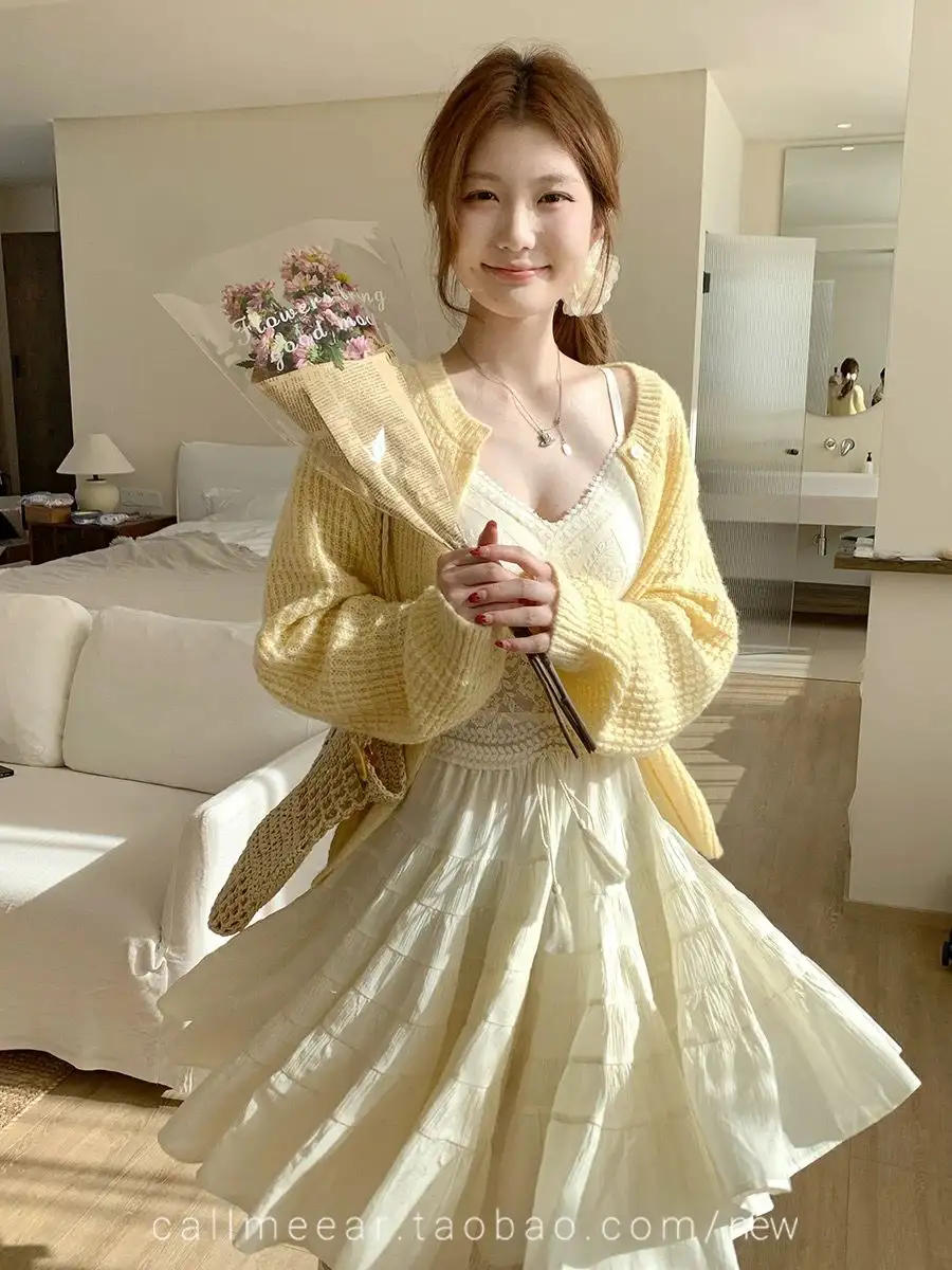 와플 니트 가디건 상세 이미지 5