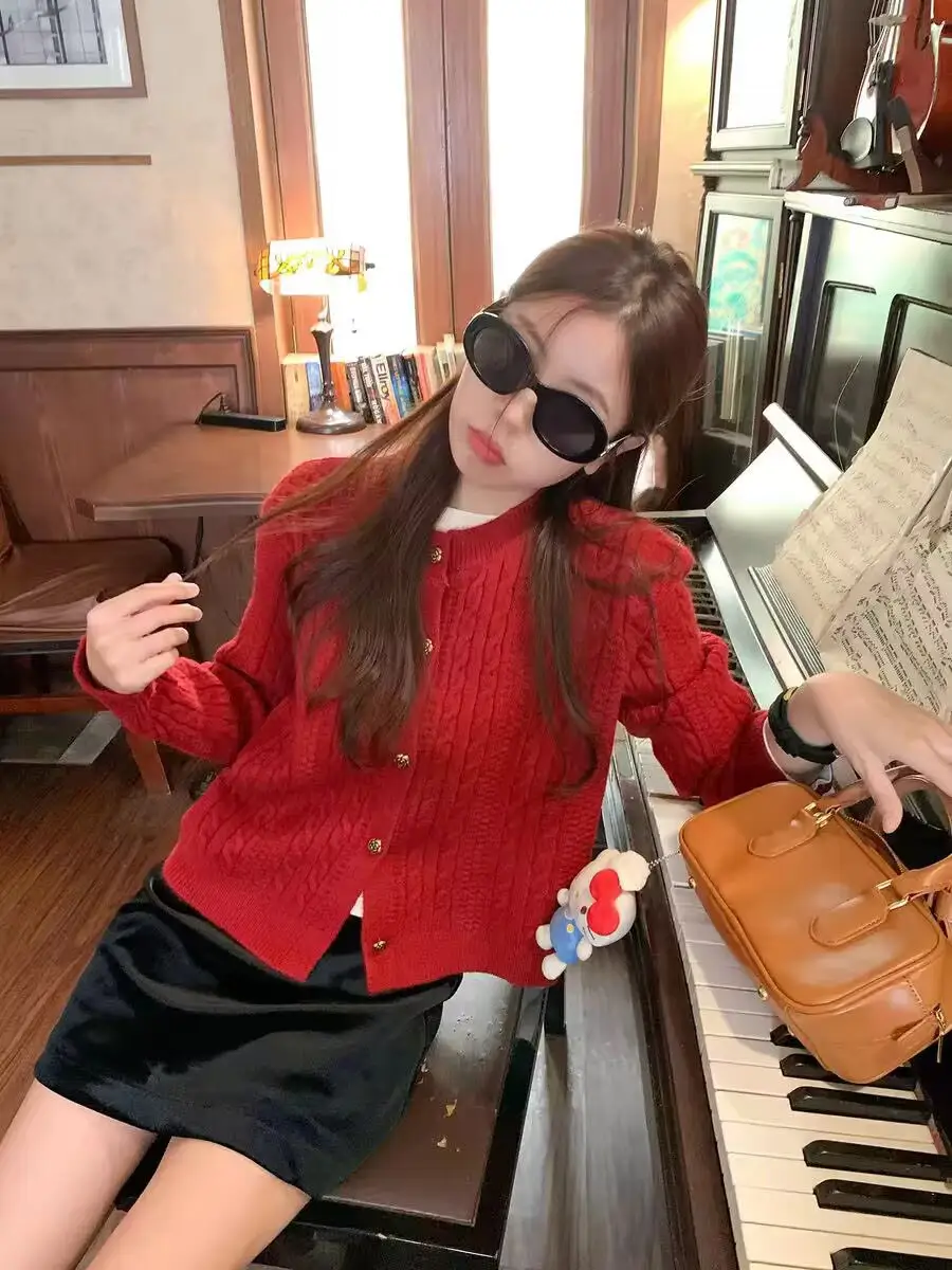 와플 니트 가디건 상세 이미지 4