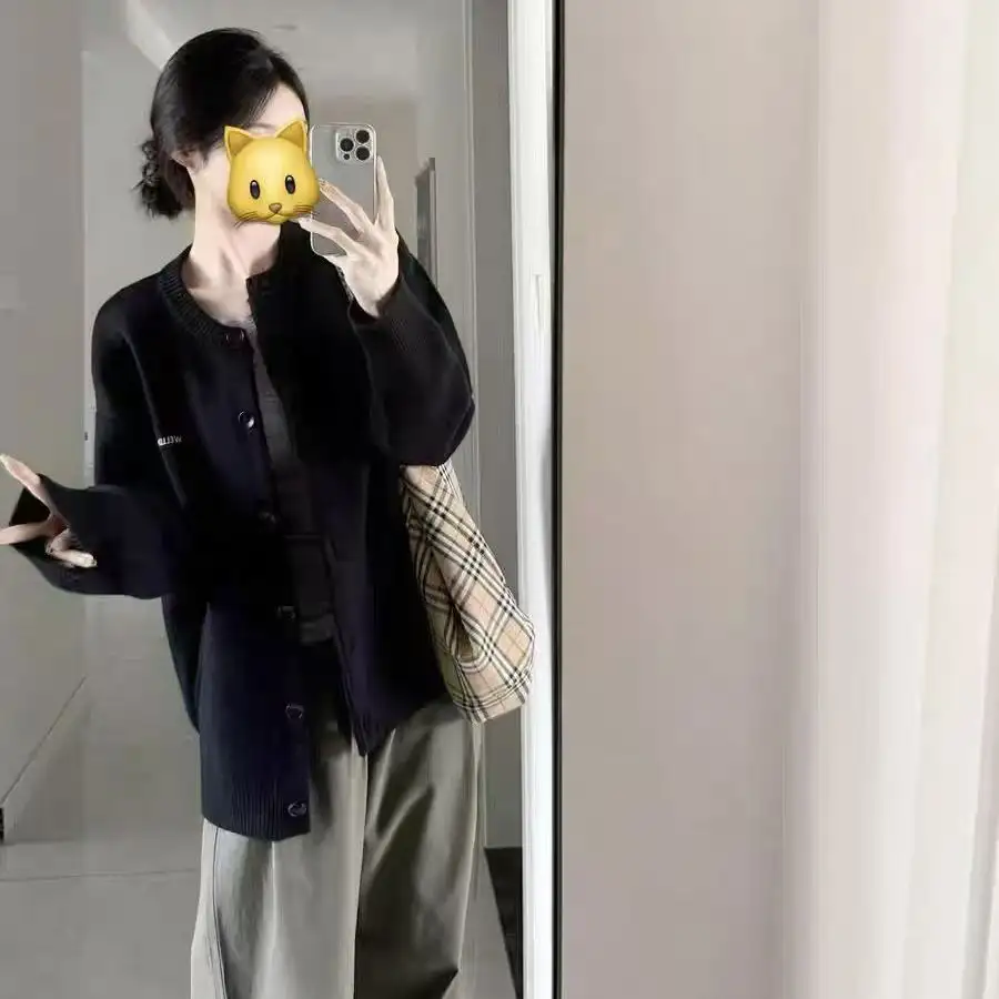 루즈핏 니트 가디건 상세 이미지 5