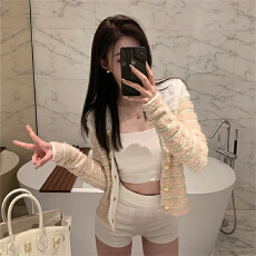 批发EUSKY IIWAN 法式名媛小香风短外套2025秋冬新款高级感气质上衣女
