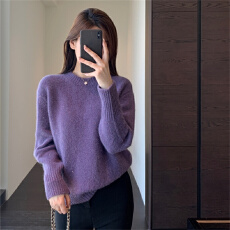 批发AMR UU◆韩国单 轻奢质感星空羊毛衫保暖针织套头毛衣女秋<b class='q'>冬</b>新款