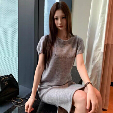 批发UKILAU 时尚针织两件套套装短裙女早春气质显瘦圆领上衣休闲十足