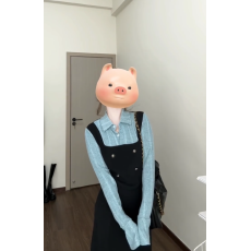 批发2026早秋新款假两件<b class='q'>连衣裙</b>女设计感<b class='q'>撞色</b>拼接显瘦气质长裙