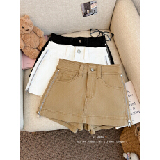 批发实拍 春季辣妹<b class='q'>牛仔</b>短裙女新款高腰显瘦a字包臀小个子防走光半身裙