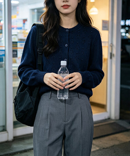 미니멀리즘 바람 밝은 노란색 색상 라운드 넥 홀로우 아웃 자카드 쇼트 스타일 털 니트 스웨터 여성 2026 새로운