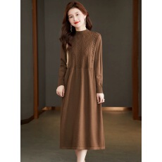 批发高端羊绒打底毛衣裙女2025新款秋冬季本命年红色针织羊毛<b class='q'>连衣裙</b>子