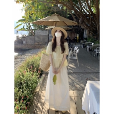 批发实拍 2026夏季新款法式短款棉料短袖上衣<b class='q'>女</b>娃娃衫花边半身裙套装