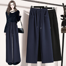 批发2026春新款卫裤<b class='q'>休闲</b>裤子阔腿弯刀裤显瘦大码香蕉裤简约百搭运动裤