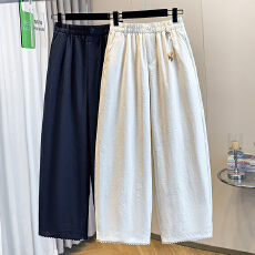 批发灯笼裤女高腰夏季2026新款宽松休闲裤子小个子显瘦九分萝卜<b class='q'>哈伦裤</b>