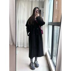 批发高级感毛呢外套女2025新款秋冬季韩版小个子<b class='q'>中长款</b>呢子大衣加厚衫