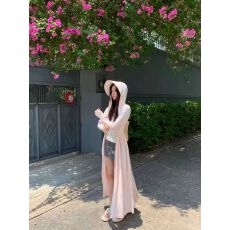 批发全身防紫外线防晒裙冰丝凉感防晒遮阳长款女连体衣修身版型连帽衫