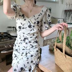 批发2026超好看百搭新款气质长裙收腰显瘦温柔风碎花裙<b class='q'>正品</b>超好看女装
