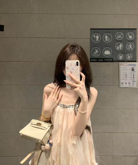 민소매 행침 목 드레스 Chic 아름다운 요정 치마 작은 키 생일 작은 행사 치마 슈퍼 잘 생긴 흐름 지불 여성 의류