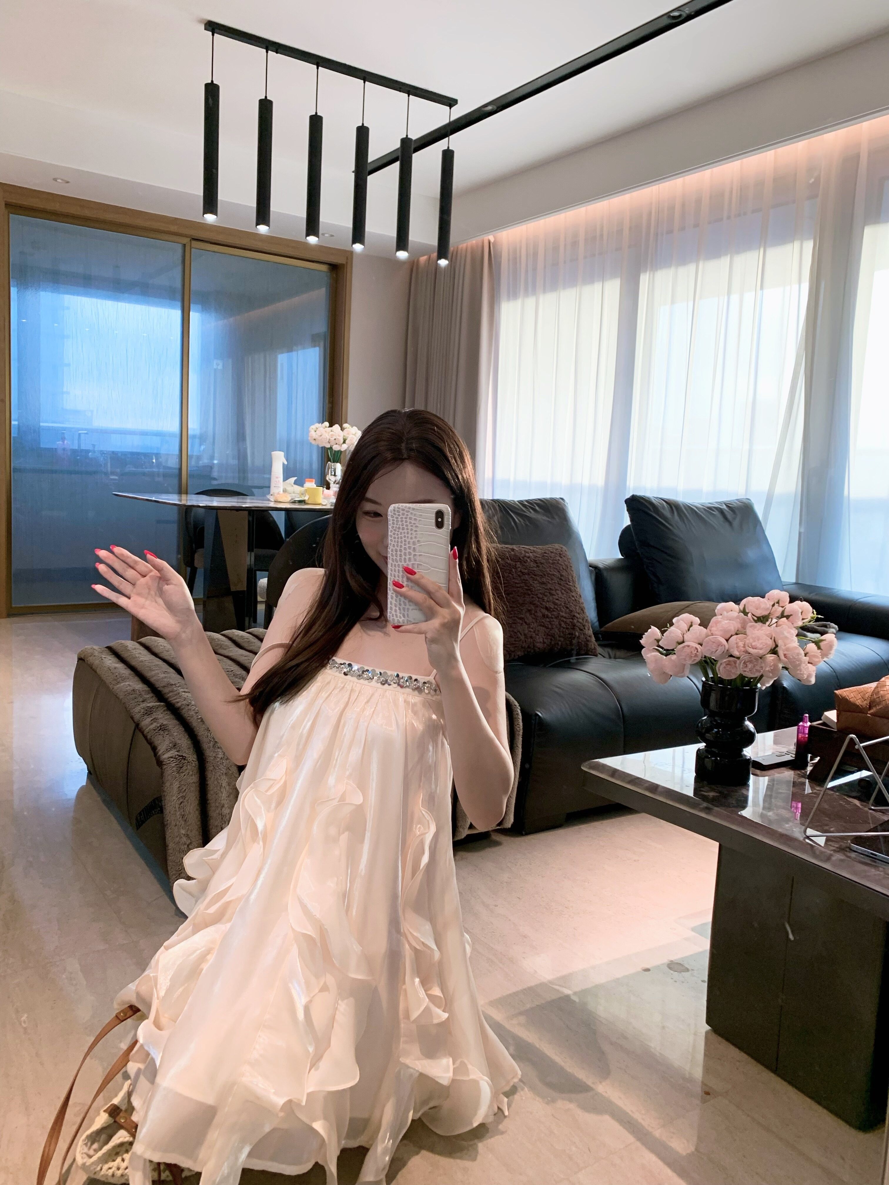 2026 신제품 달콤함 여성 드레스 공주 여행 여름 작은 키 착용 가져 가라. 품격 아름다운 슬립 작은 치마