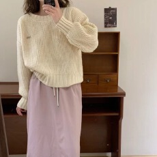 批发<b class='q'>特价</b>2024新款冬慵懒加厚外套早秋上衣冬季穿搭针织开衫毛衣女