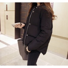 批发<b class='q'>欧洲</b>站冬季新款女装外套棉衣韩版时尚短款修身加厚羽绒棉服潮