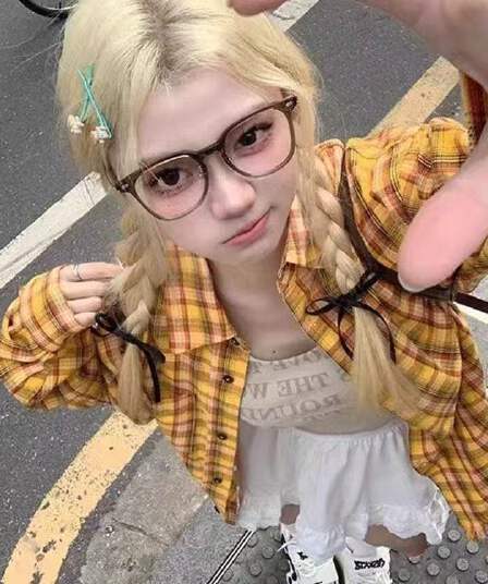 아메리칸 레트로 황색 체크무늬 여성 셔츠 여름 루즈핏 다용도 도파민 자외선 차단 셔츠 재킷 외출용 맨위