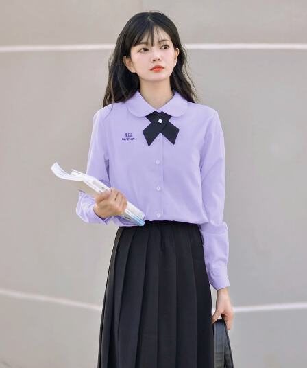 자수 경기 넥타이 태국 교복 Na Connaught 태국 사람 스타일 jk 셔츠 유니폼 운동회 고등학생 졸업반 서비스
