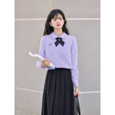 批发绣花配领带泰国校服娜诺泰式jk<b class='q'>衬衫</b>制服运动会高中学生毕业班服