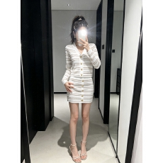 批发气质小香风条纹针织衫套装秋季新款洋气显瘦包臀半身短<b class='q'>裙</b>两件套女