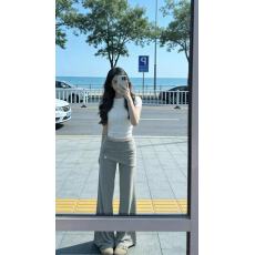 批发赵露思同款 修身高弹<b class='q'>休闲裤</b>女微喇<b class='q'>休闲裤</b>宽松<b class='q'>运动</b>通勤