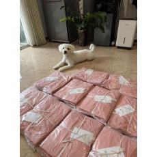 批发Yoursjin 西柚粉/ 青柠蓝100苎麻斜纹打揽娃娃衫上衣小衫微透