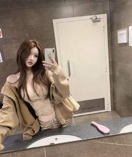 bigking 다이 킨 홈 느슨함 한 여성 oversize 카키 색 캐주얼 후드 티 스웨터 지퍼 재킷