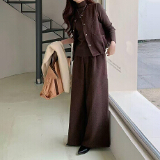 批发实拍 轻熟简约风针织马甲套<b class='q'>装</b>女2025冬季叠穿无袖阔腿<b class='q'>裤</b><b class='q'>三件套</b><b class='q'>装</b>