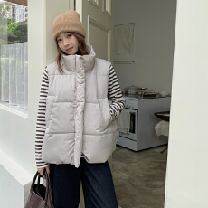 批发实拍设计感大码收腰<b class='q'>羽绒服</b>女<b class='q'>中长款</b>2025新款冬装韩版加厚棉服外套