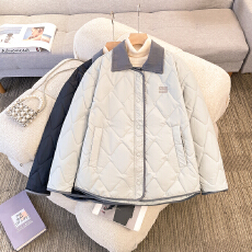 批发实拍棉服女2025新棉袄<b class='q'>棒球</b>服冬季<b class='q'>外套</b>小众设计感菱格oversize棉衣